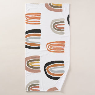 Simple Pastel Rainbow Kids Style Bath Towel