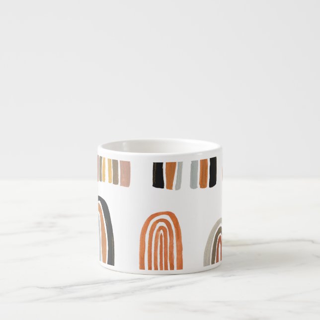 Simple Pastel Rainbow Kids Style Espresso Cup (Front)