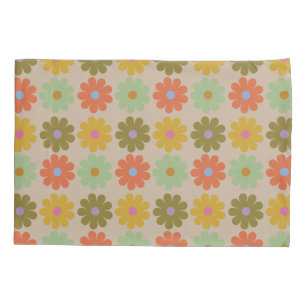 Simple Pastel Vintage Flower Pattern Pillowcase