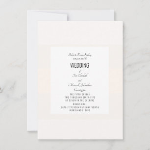 Simple Pastel Wedding  Invitation