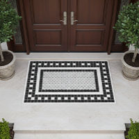 Simple Pattern Black and White Tile Design