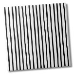 Simple Pattern Black White Stripes Ceramic Tile<br><div class="desc">Use this simple black and white stripes backdrop to customise your living space. You can even change out the background colouring to really make it your own look. Plus you can even make the black stripes a completely different colour! Whether you want to use this tile as a little coaster...</div>