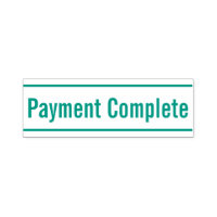 Simple "Payment Complete" Rubber Stamp