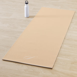 Simple Peach Pastel Minimalist Exercise Yoga Mat