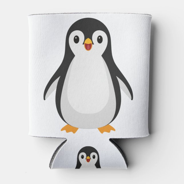 Simple Penguin Can Cooler (Front)
