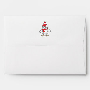 Simple Penguin White Envelope