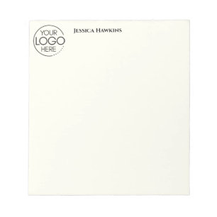 Simple Personal Business Stationery Logo Buff Notepad