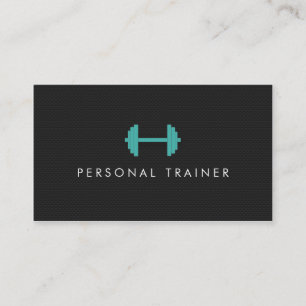 Simple Personal Trainer Fitness Business cards