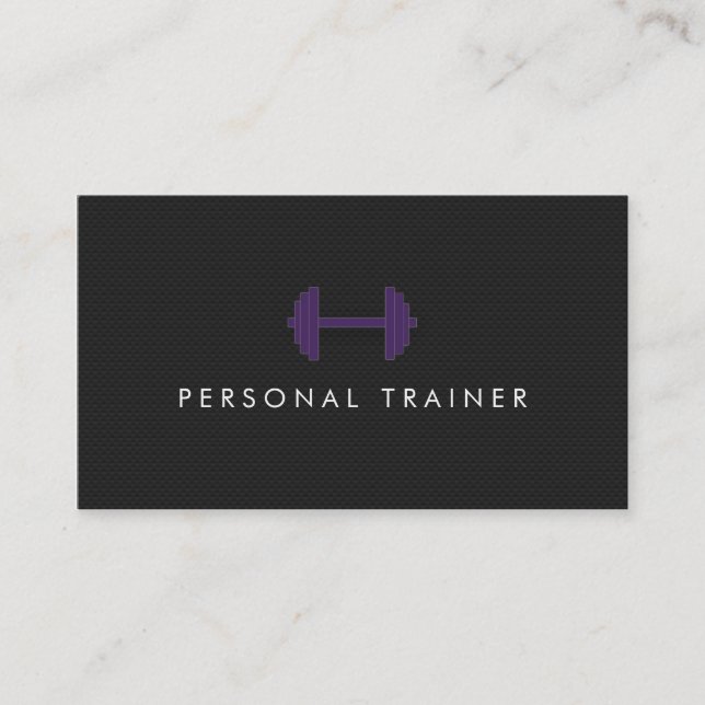 Simple Personal Trainer Fitness Business cards (Front)