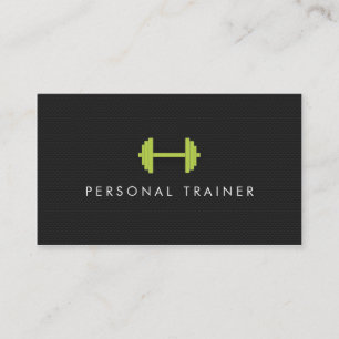 Simple Personal Trainer Fitness Business cards