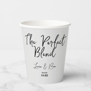 Simple Personalise The Perfect Blend, Tea/Coffee  Paper Cups