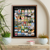 Simple Personalised 45 Square Photo Collage