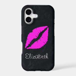 Simple Personalised Black Pink Lips