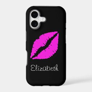 Simple Personalised Black Pink Lips