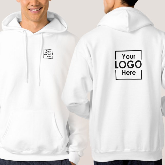 Simple Personalised Business Logo Front Back Hoodie (Simple Personalized Business Logo Front Back Hoodie)
