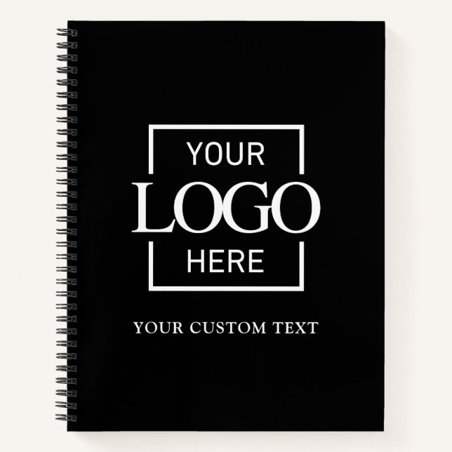 Simple Personalised Business Logo Promotional  Notebook (Front)