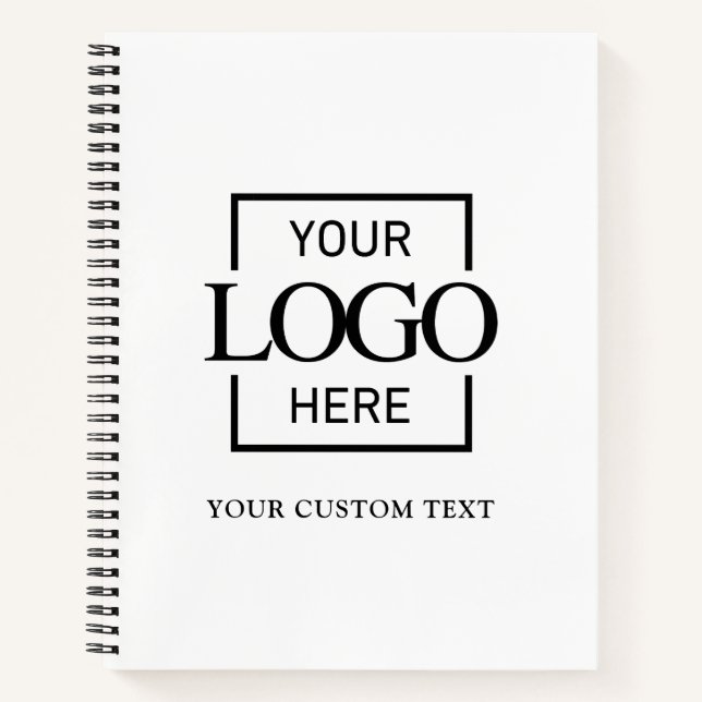 Simple Personalised Business Logo Promotional  Notebook (Front)