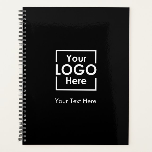 Simple Personalised Business Logo Text Corporate  Planner (Front)