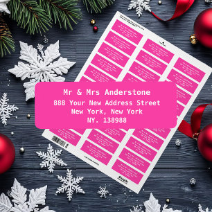 Simple Personalised Chic Elegant Return Address Label