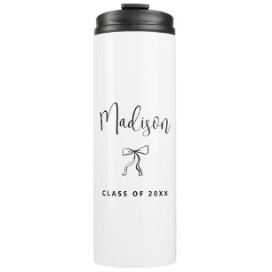 Simple Personalised Class of 2025 Graduation Thermal Tumbler