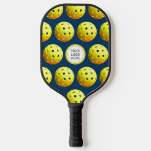 Simple Personalised Logo Pattern Custom Colour Pickleball Paddle