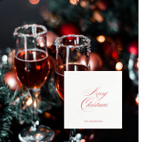 Simple Personalised Merry Christmas Cocktail