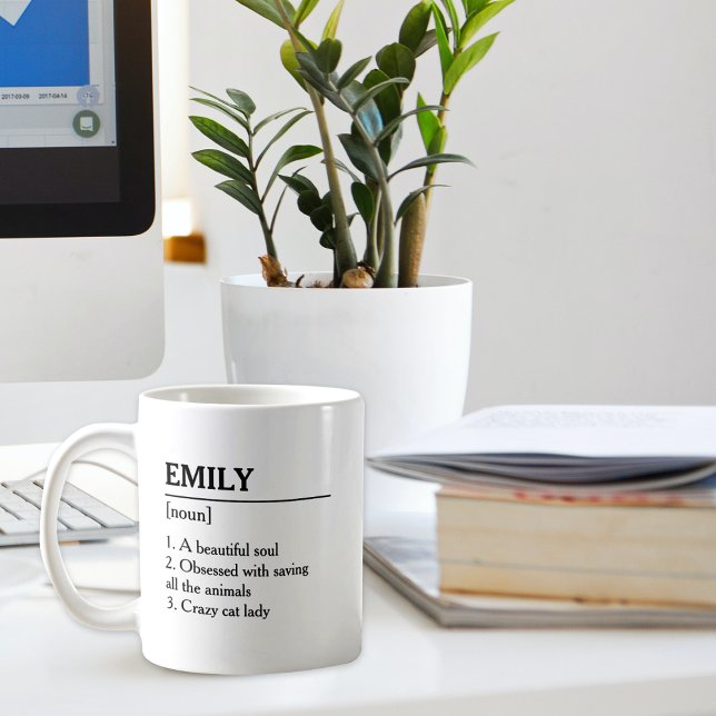 Simple Personalised name definition template Coffee Mug (Creator Uploaded)