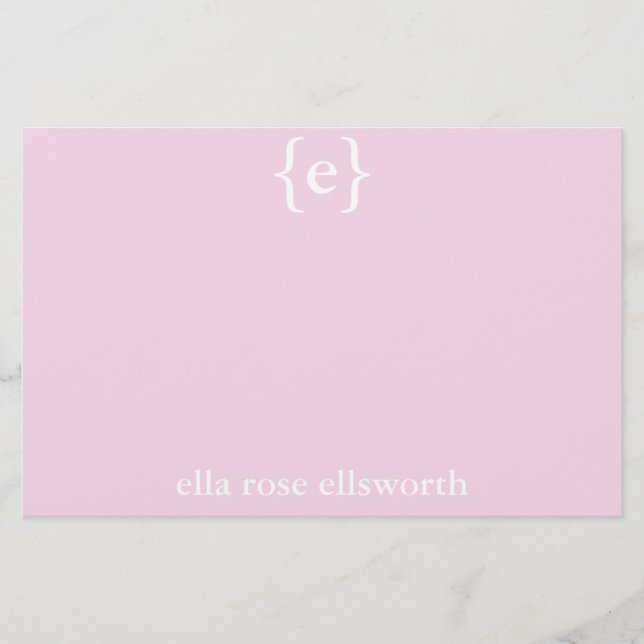 Simple Personalised Stationary Stationery (Front)