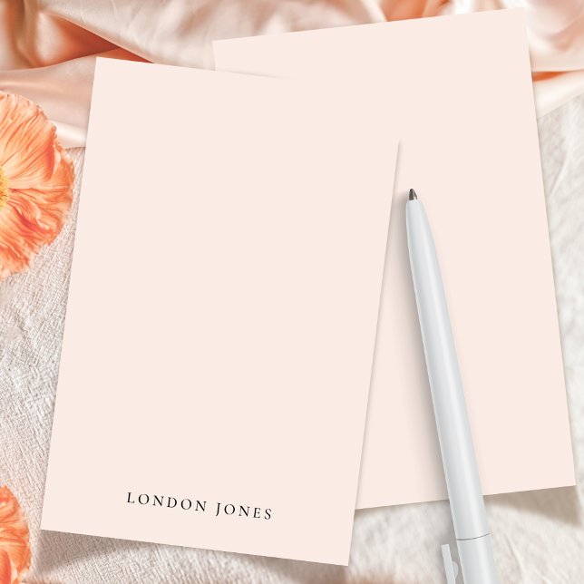 Simple Personalised Stationery Elegant Blush Pink (Creator Uploaded)