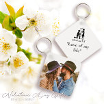 Simple Personalised Text and Photo Key Ring<br><div class="desc">Cherish your moments forever with our Simple Personalised Text and Photo Keychain. Let us be your partner for individual lover's gifts. This unique keepsake crafted with love by Mylini Design, an experienced designer known for exquisite attention to detail, is a perfect way to store your unforgettable memories. Personalise it with...</div>