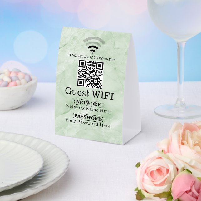 Simple Personalised Wi-fi Network QRcode Password  (Insitu(Wedding))