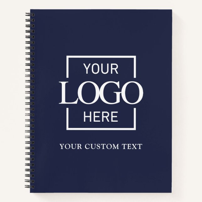 Simple Personalized Business Logo Promotional  Notebook (Front)