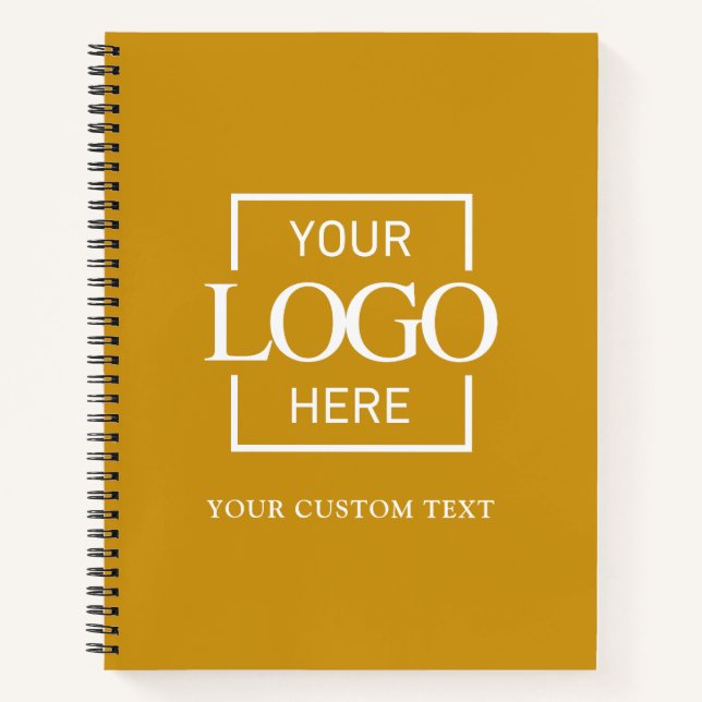 Simple Personalized Business Logo Promotional  Notebook (Front)