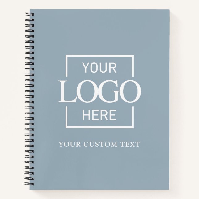 Simple Personalized Business Logo Promotional  Notebook (Front)