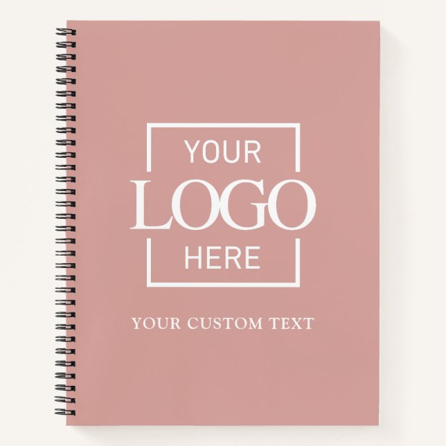 Simple Personalized Business Logo Promotional  Notebook (Front)