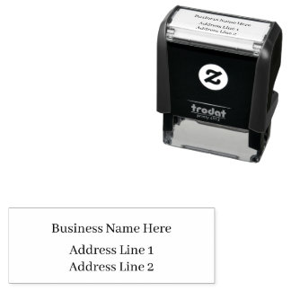 Simple personalized business stamps