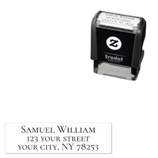 Simple personalized business stamps