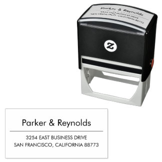 Simple personalized business stamps