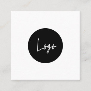 Simple personalized logo QR code business card