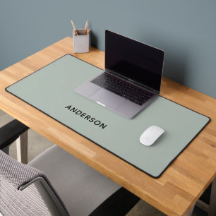 Simple Personalized Name Monogram   Elegant Desk Mat