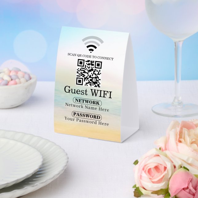 Simple Personalized Wi-fi Network QRcode Password  (Insitu(Wedding))