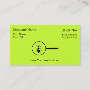 Simple Pest Control Business Cards