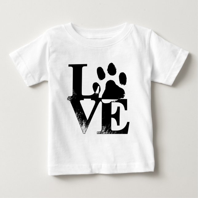 Simple Pet Love Paw Baby T-Shirt (Front)