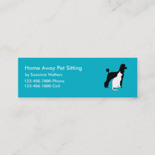 Simple Pet Sitter Business Cards