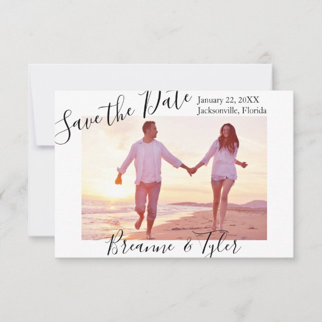 Simple Photo - 3x5 Save the Date Invitation (Front)