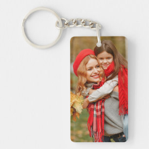 Simple Photo and Text Message Mothers Day Key Ring