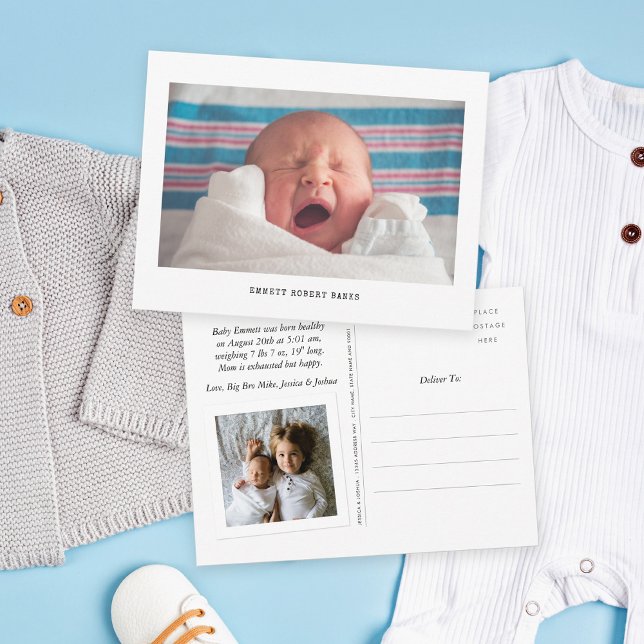 Simple Photo Birth Announcement (Creator Uploaded)