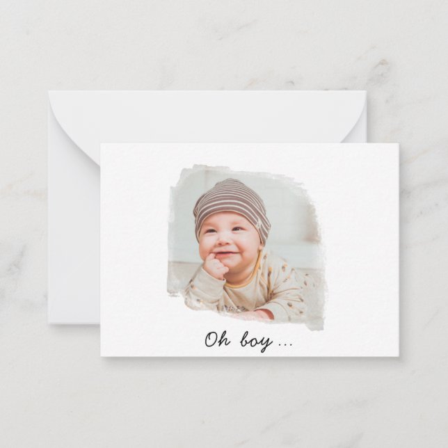 Simple Photo - Birthday presence - Thank you card (Front)