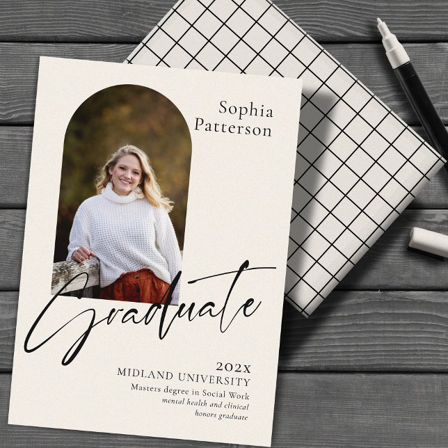 Simple Photo Black and Ivory Announcement (Creator Uploaded)