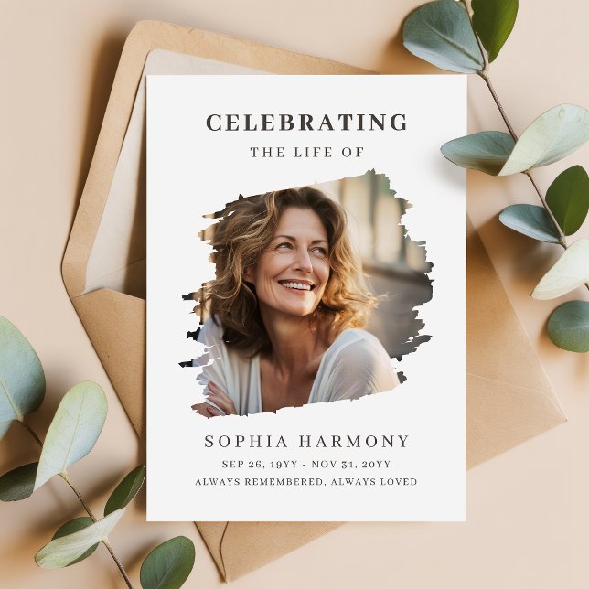 Simple Photo Celebration of Life Program (Creator Uploaded)